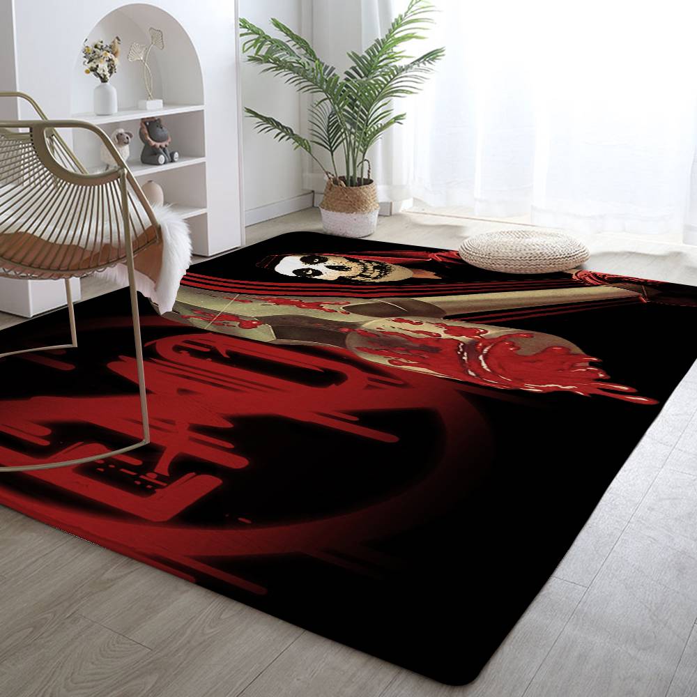 M-Misfits Rockband Fußmatte Wohnzimmerteppich Für Schlafzimmer Willkommensmatte Außenmatte
