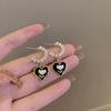 Fashion light luxury simple earrings women's silver light luxury high-end small earrings niche design trendy cool earrings