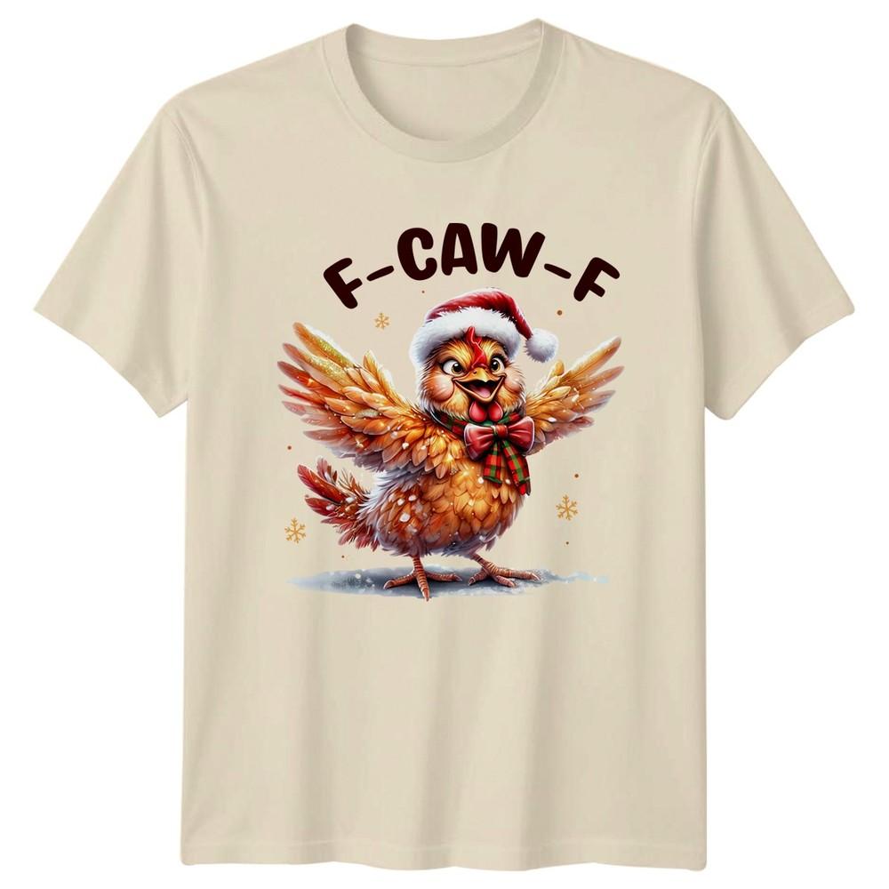 FCawF Christmas Chicken Holidays Unisex Graphic Tee