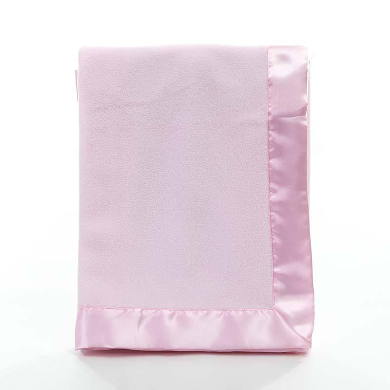 

Small Baby Blanket Cover with Polar Fleece and Satin Piping 90*90CM