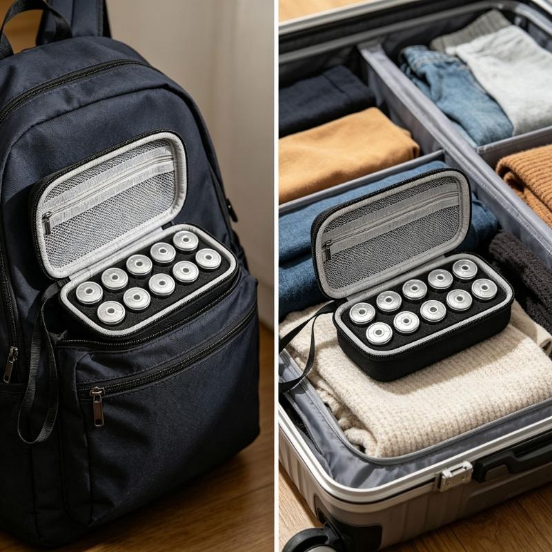 10 Compartment Portables Insulin Storage Case Insulin Small Bottle Organizers Medicals Bags For Diabetes Supply