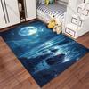 Moonlit ocean under night sky carpet Yoga living room room decor children's crawling mat doormat area rug games mat