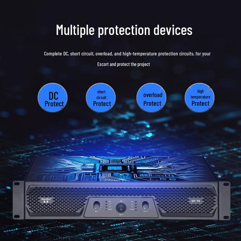 Huidu Professional Conference Dual-Channel Power Amplifier (CN version)