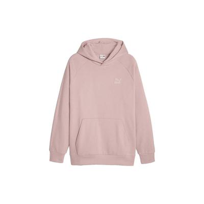Puma Solid Color Casual Drop Shoulder Long Sleeve Hoodie Unisex Tops Pink 625301-23