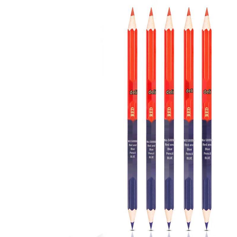 Deli Double-Ended Red Blue Pencils (12-Pack)