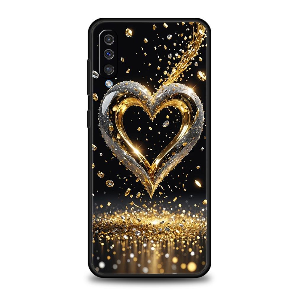 Colored Love Heart Printed Phone Case for Samsung Galaxy A56 A36 A26 A16 A34 A24 A42 A22 A20 A12 A40 A30 A10 5G Soft TPU Cover