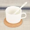 60pcs 100mm Cork Coaster Round Square Mats Self-adhesive DIY Table Pad Sheets Non Slip Tea Coffee Mug Drinks Holder Tableware