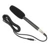 Condenser Interview Microphone, Professional Photo News Reporter Condenser Shotgun Microphone Kit with Metal Mount, Windscreen, XLR Cable, and Adapter