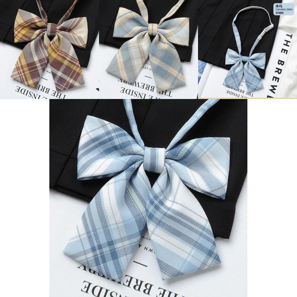 Dodatek do kołnierzyka koszuli mundurowej z kokardą motylkową dla dziewczynek w stylu szkolnym