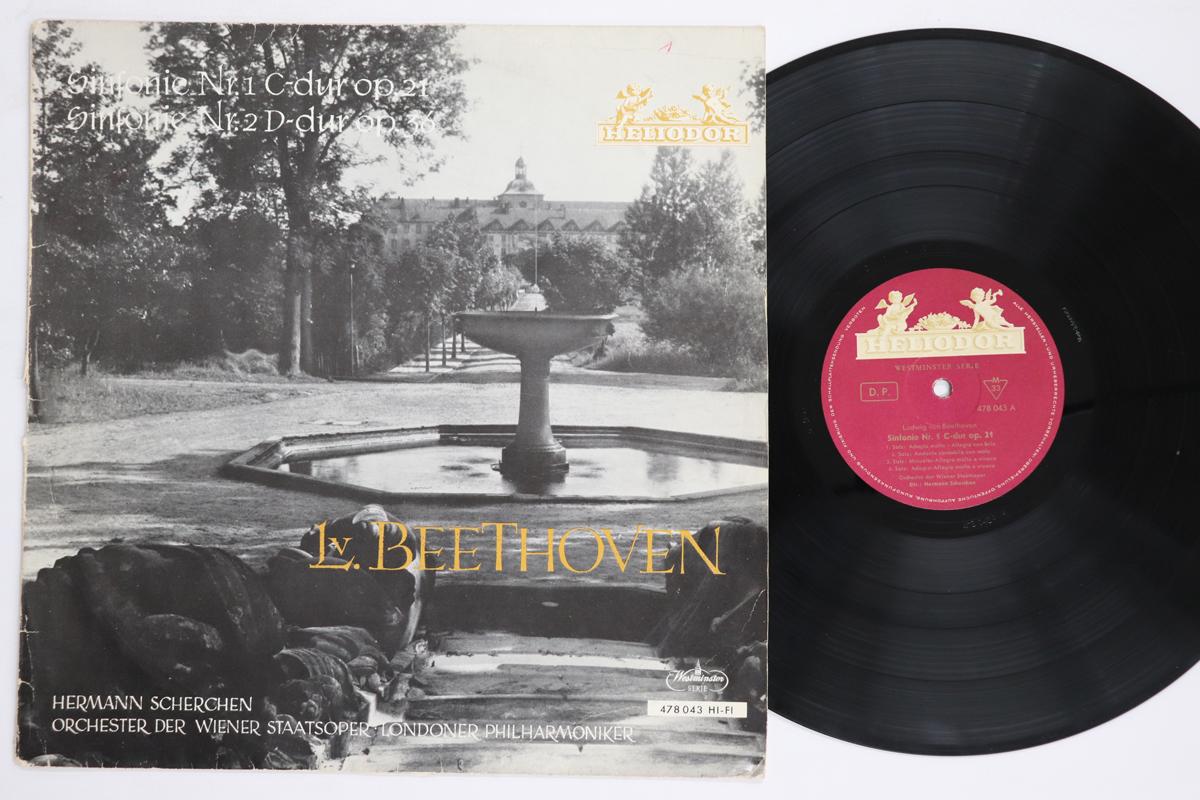 

LP Record HERMANN SCHERCHEN PHILHARMONIC SYM Beethoven Sinfonie Nr. 1 2 478043 HELIODOR 1959 Germany Classical Used