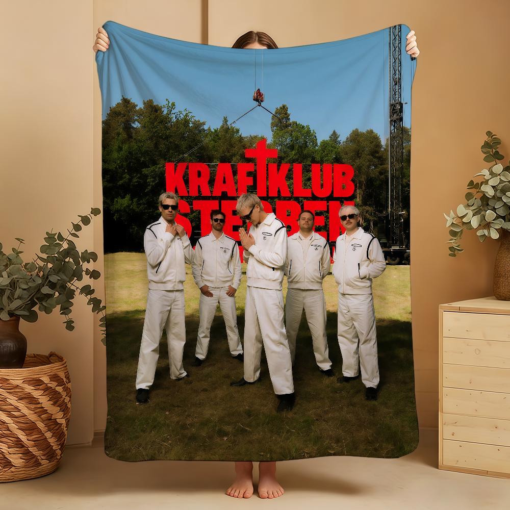 In Blanket Karl-Marx-Stadt Throw Super Kraftklub Cosy Plush Living Room Sofa Couch Childish Sterben Birthday Gifts 75X95CM