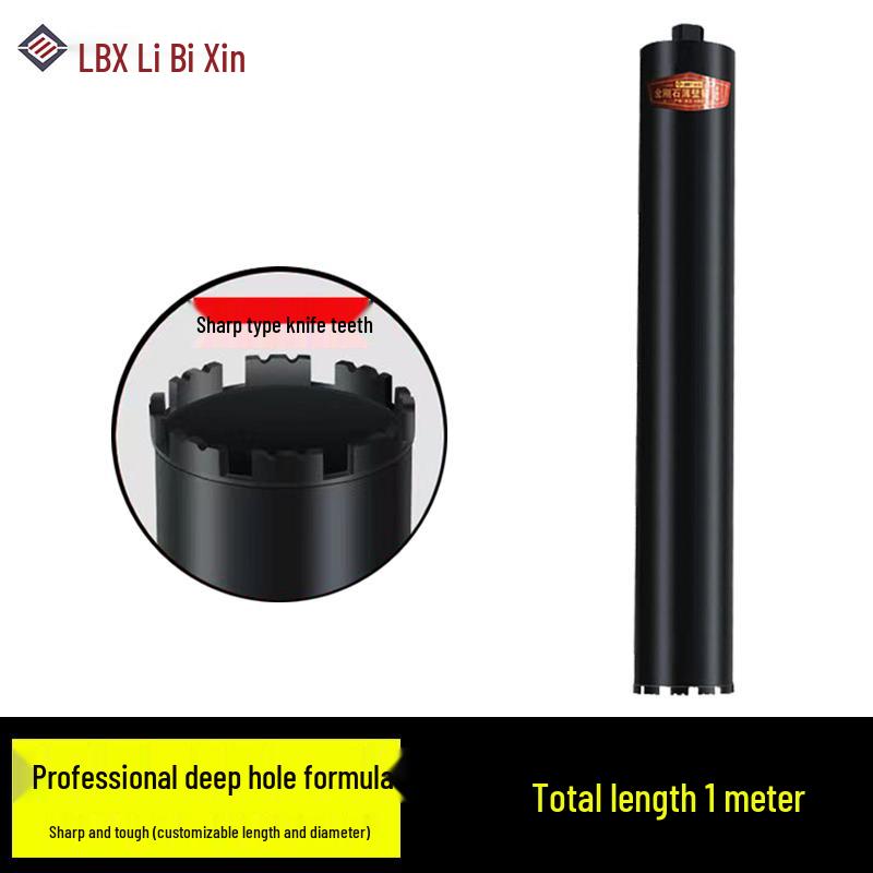 Extended Diamond Core Drill Bit for Concrete, 550/600/800/1000 mm Wall Hole Opener