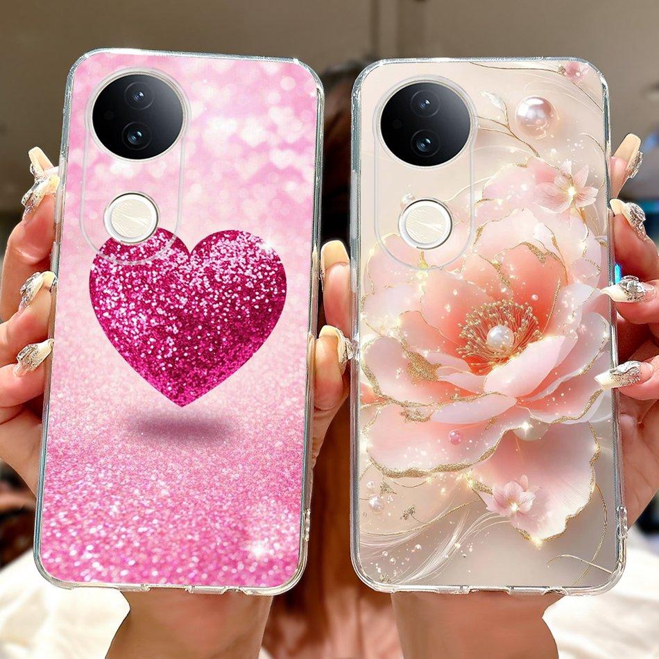 For Vivo S20 Elegant Floral Butterfly Phone Case For Vivo S20 V2429A Soft Silicone TPU Cases