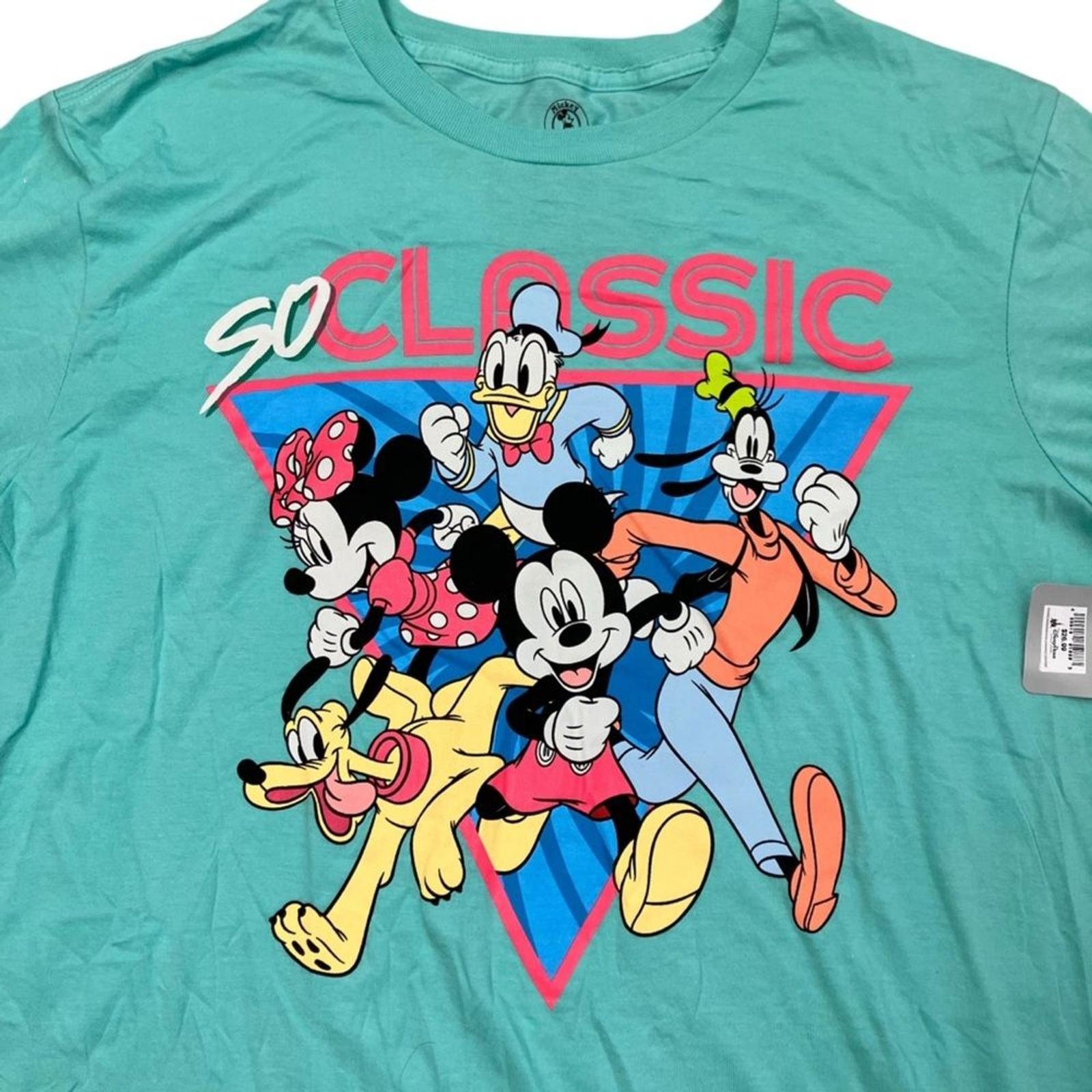 Disney Parks Mickey T-Shirt Mouse Womens L Cotton Retro Pluto World 80s Goofy XXXXL