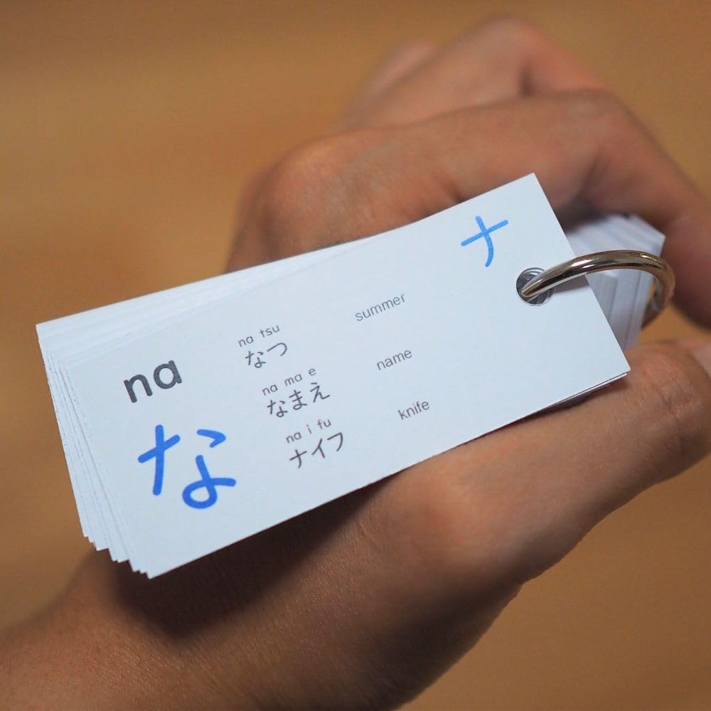 KIOKU Hiragana Cards with Katakana and Memorization Flash Cards Vocabulary, Cards, (Standard Edition)