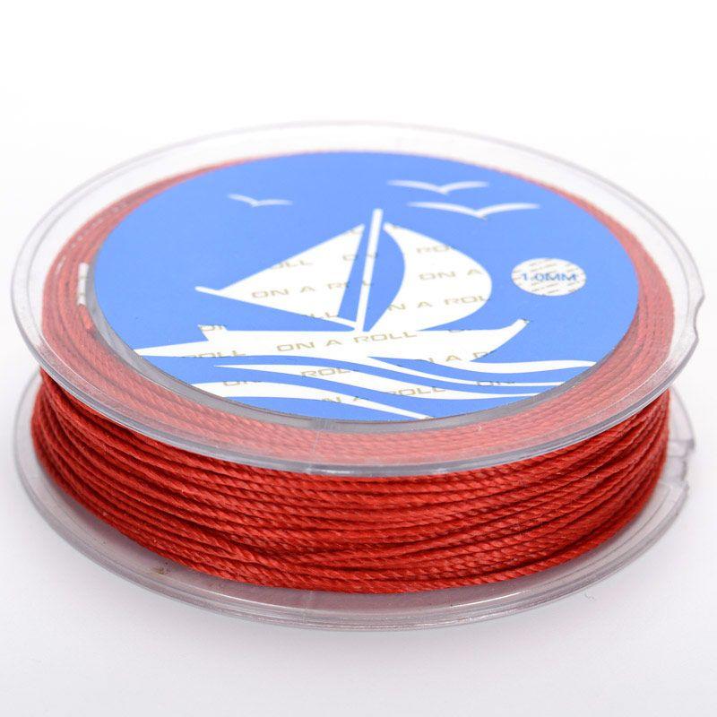 

Сделай сам Вязаный вручную веревочный материал Макраме Южная Америка Вощеная нить Red(12#)