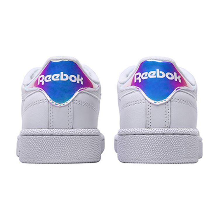 Reebok Club C 85 MU Iridescent Hologram Unisex Sneakers White DV5182