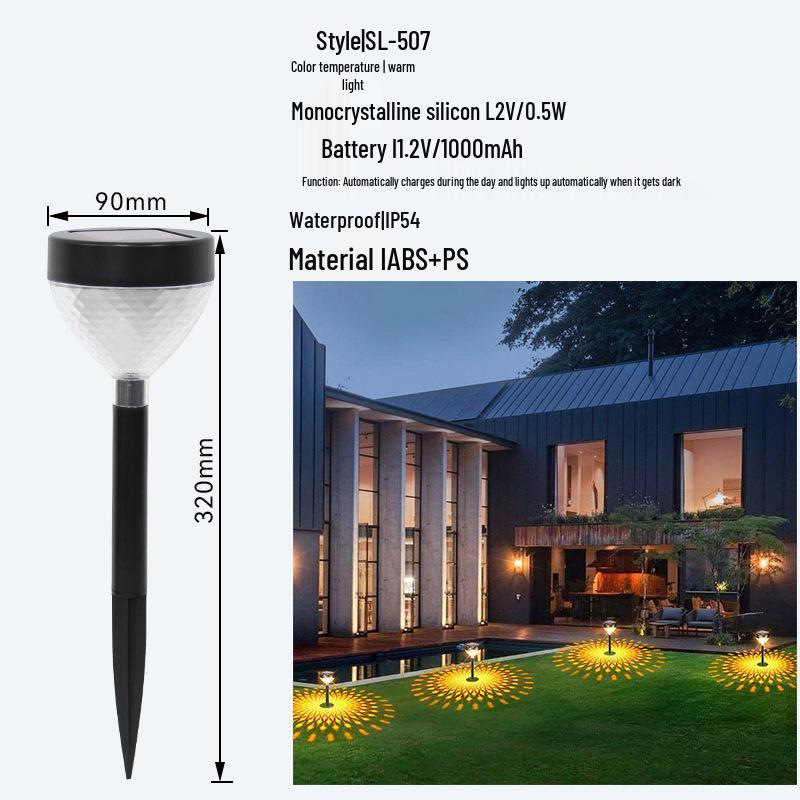 Waterproof Solar Yard and Lawn Decorative Lights for Outdoor Garden and Villa Arrangement