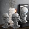 Cute Skull Silicone Candle Mold DIY Halloween Aromatic Candle Making Supplies Resin Soap Mold Christmas Gift Craft  Home Decor Not See/Listen/Speak