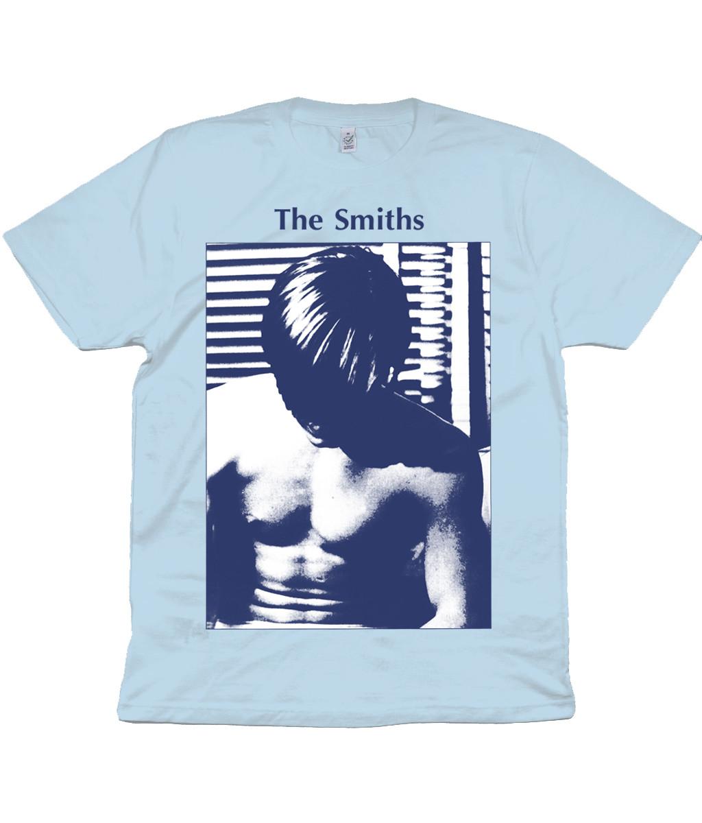 The Smiths - The Smiths - 1984 - Blue and White - Organic T-Shirt Mens Womens Tees Top - Morrissey S