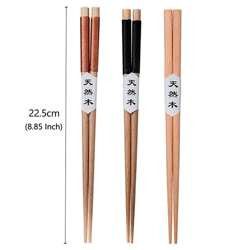 5 Pairs Wooden Chopsticks Wood Chopsticks Set Japanese Sushi Chopsticks Korean Chinese Snack Food Chop Sticks Kitchen Tableware