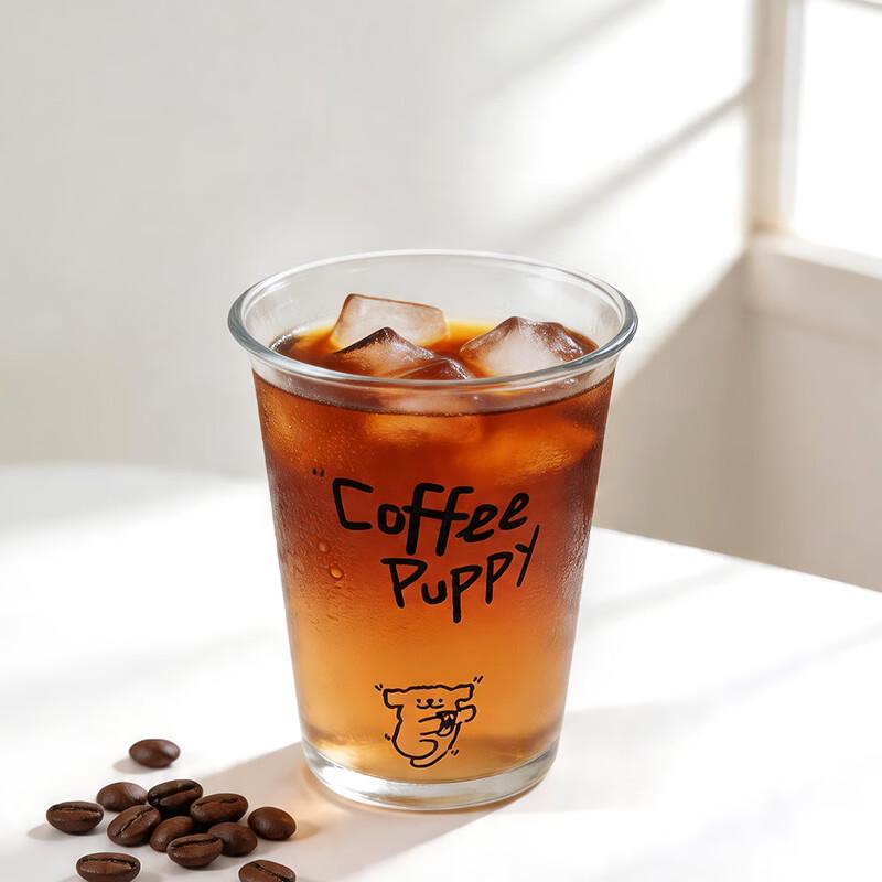 Mongdio Letter Animal Glass Iced Coffee Cup