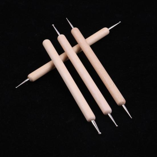 

4 шт./компл., практичная дрель с наконечником, эргономичная двусторонняя дрель с деревянным наконечником