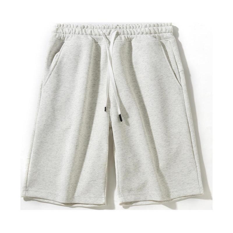 Damen Sommer Casual Einfarbig Weitbein Baumwollshorts