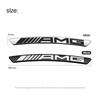 4 pièces Insigne de Moyeu de Roue de Voiture en Aluminium Autocollant de Jante de Pneu Décor Accessoire Pour AMG Pour Mercedes Benz Classe E C G M R S W204 W212 GLC