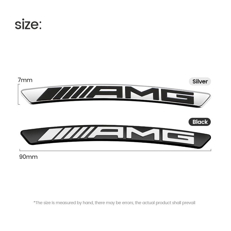 4 pièces Insigne de Moyeu de Roue de Voiture en Aluminium Autocollant de Jante de Pneu Décor Accessoire Pour AMG Pour Mercedes Benz Classe E C G M R S W204 W212 GLC