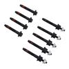 9PCS Exhaust Manifold Bolt Kit 6505316AA Carbon Steel Exhaust Manifold Bolt Stud Nut Hardware Set Replacement for 300