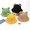 Winter Bucket Hat Polyester Plush Fisherman Caps for Women Men Keep Warm Cute Cartoon for Frog Style Trendy Accessories