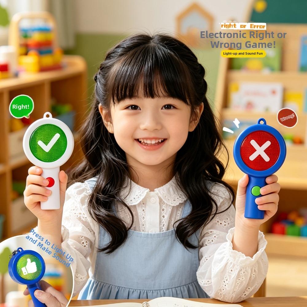 Acrylic Keychain Response Card Handheld Judgement Board Keyring Voting Paddles Activity Supplies