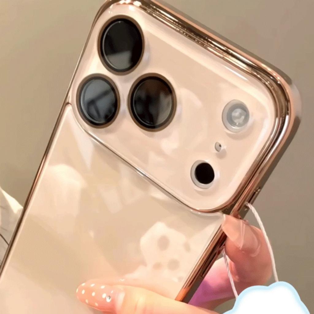 Luxury Tempered Glass Camera Protection Plating Case for iPhone 17 16 15 14 13 12 Pro Max Full Bumper Shockproof Hard Back Cover
