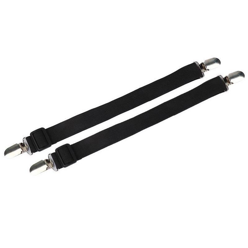Bed Sheet Holder Adjustable Elastic 12 Clips Fixed Holder Mattress Clip Fasteners Cover Blankets Grippers Fixing Non-Slip Strap