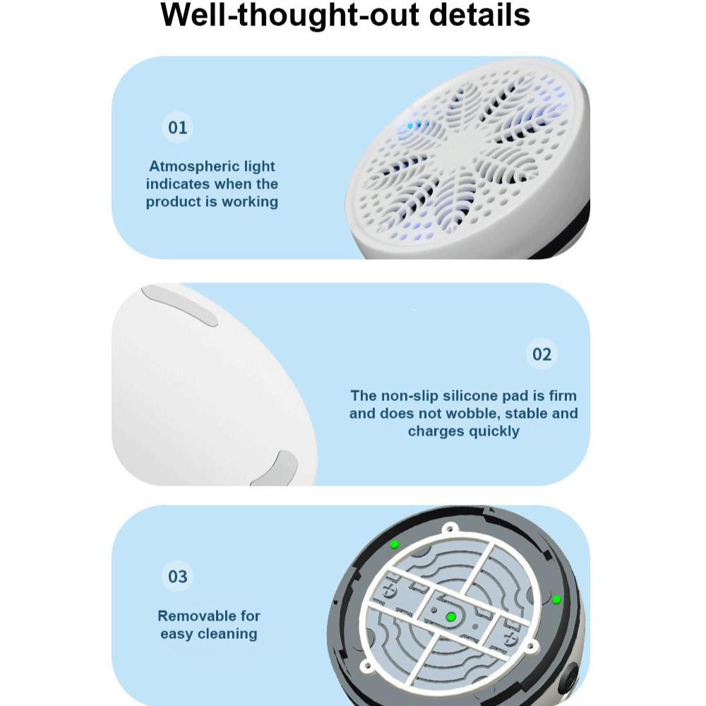 Portable Wireless Kitchen Fruit Washer Small Household Sterilizer Food Cleaner Automatic Fruit Vegetable Washing Machine