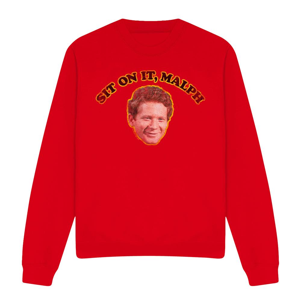 Happy Days Unisex Adult Sit On It Malph Sweatshirt
