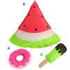 Cat Catnip Toy Funny Interactive Plush Donut Watermelon Ice-lolly Pet Kitten Cat Chewing Toy for Indoor