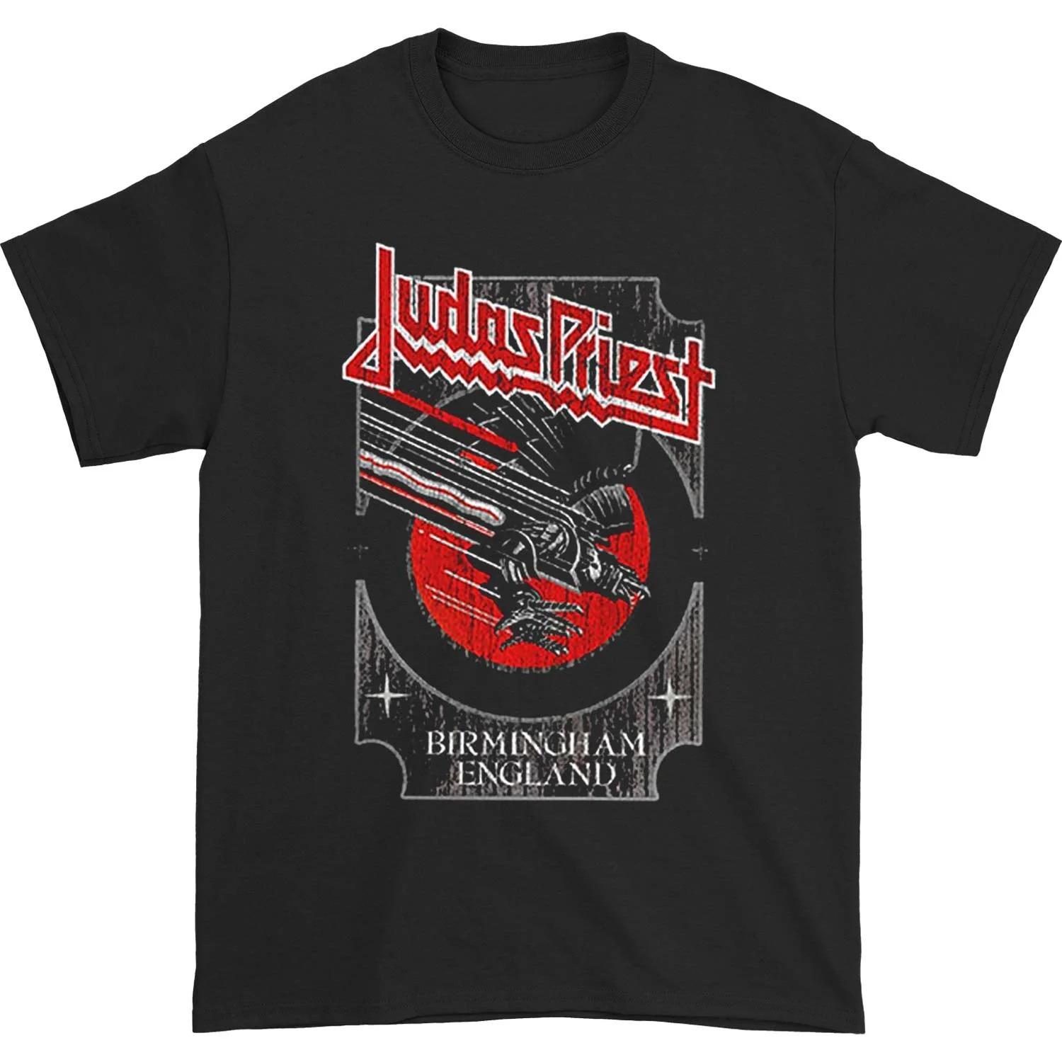 

Judas Priest Silver and Red Vengeance Slim Fit T-shirt High-end Luxury Is for Both Men and Women Top Y2k 2026 Summer 4XL