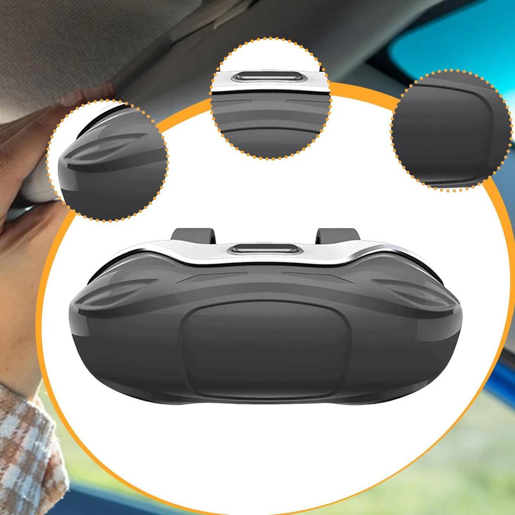 Car Glasses Case Sunglasses Storage Box Car Glasses Box Portable Car Sunglasses Holder Anti-Scratch Auto Visor Eyeglasses Case