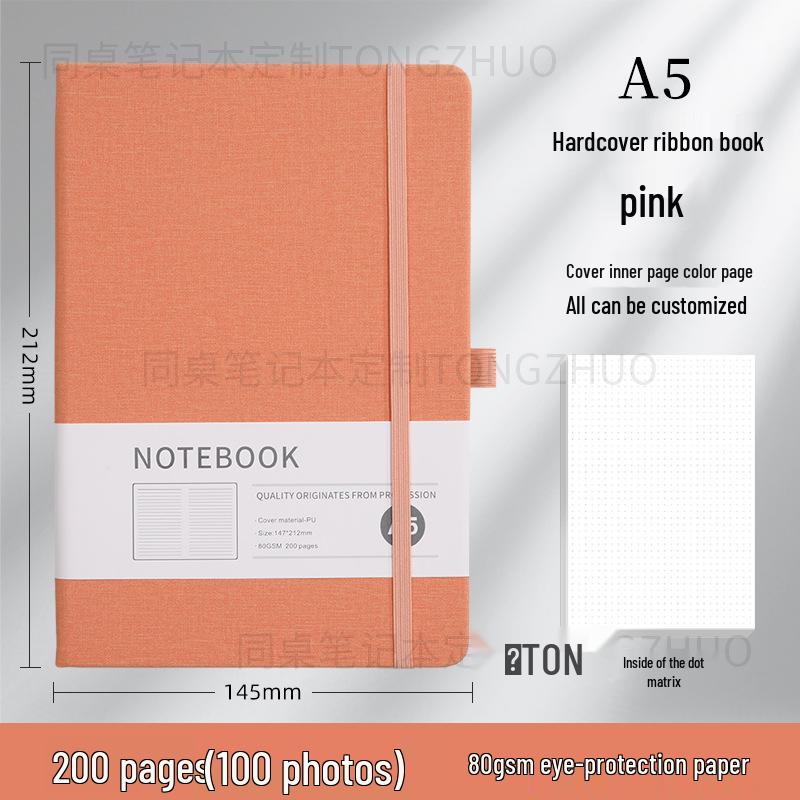 Wysokiej jakości, spersonalizowany notes A5 z gumką do biznesu i biura