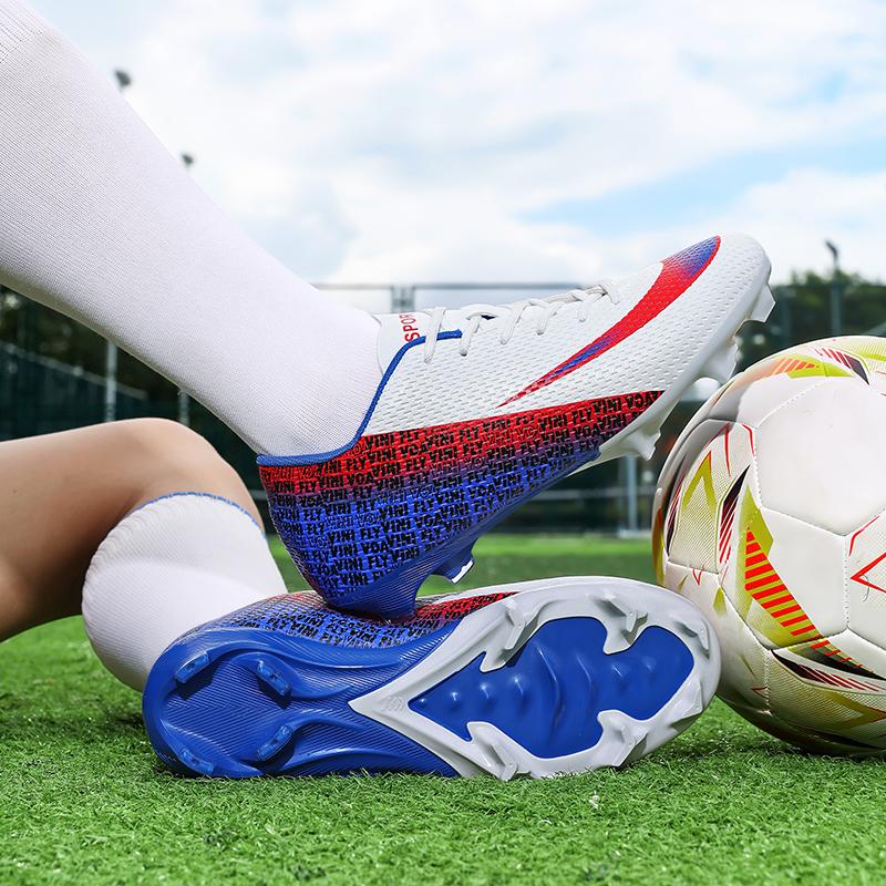 Herren Fußballschuhe High-Top Fußballschuhe, Outdoor Atmungsaktiv Athletisch Professionelle Stollen Jugend Jungen Fußballschuhe Unisex