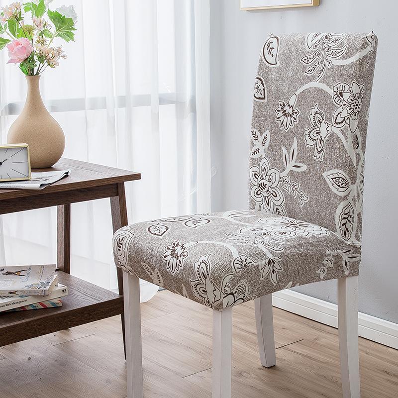 High Elastic Household Chair Cover One-piece Dining Table Chair Cover Chair Cover Fabric Four Seasons