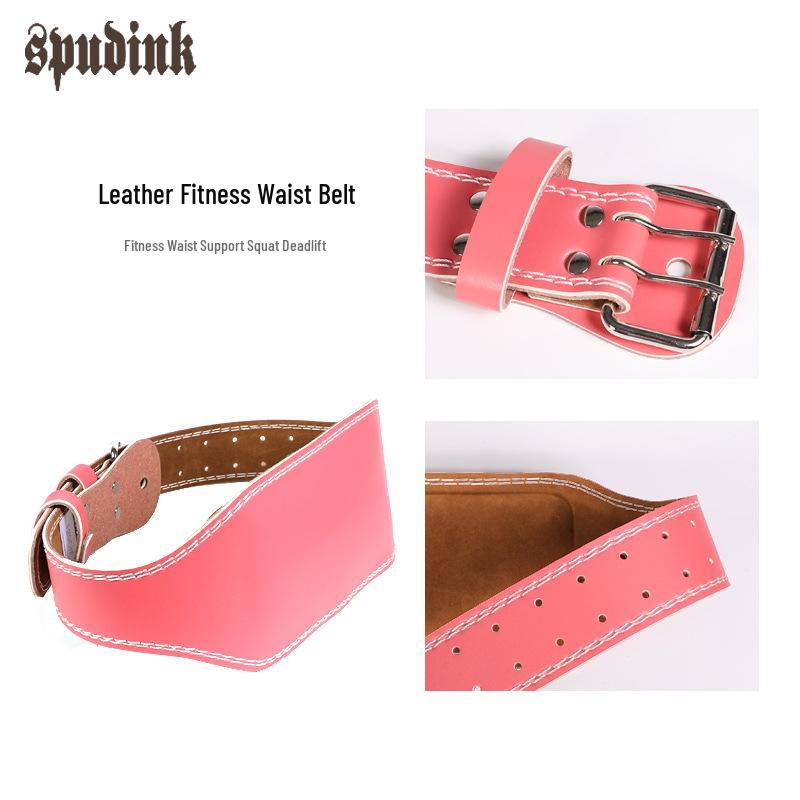 Cowhide PU Leather Waist Support Belt: Unisex Squat, Deadlift & Weightlifting Protective Gear