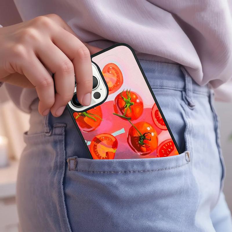 Tomatos Sliced Up Phone Case For iPhone 17 Air 15 16e 14 13 Pro Max Coque 12 11 Pro Max PLUS cover