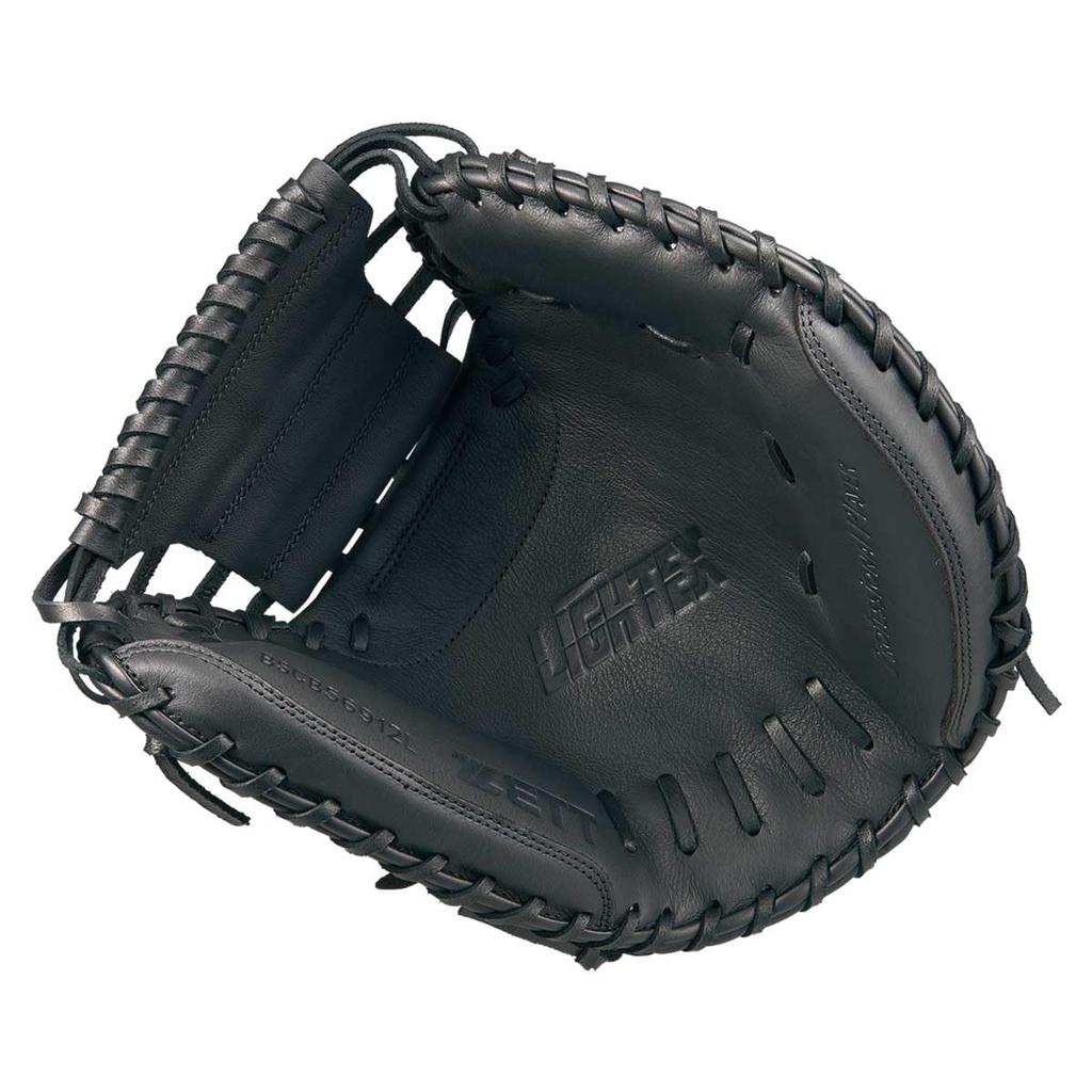ZETT Litex Catch Black BSCB56912L Baseball/Softball Mitt, Right-Handed Throw, (1900),