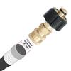 Brass M22 to 14mm Female Garden Hose Adaptor easy installs Garden Hose Connector with 8cm Length for Pressure Washer