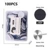 Nail Art Sand Disc for Polishing, Shaping, and Filing Extension Nails - 100 Pieces