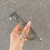 Transparent Wallet Phone Case for iPhone 16e 17e 16 17 E Clear Card Bag Slot Holder Cover