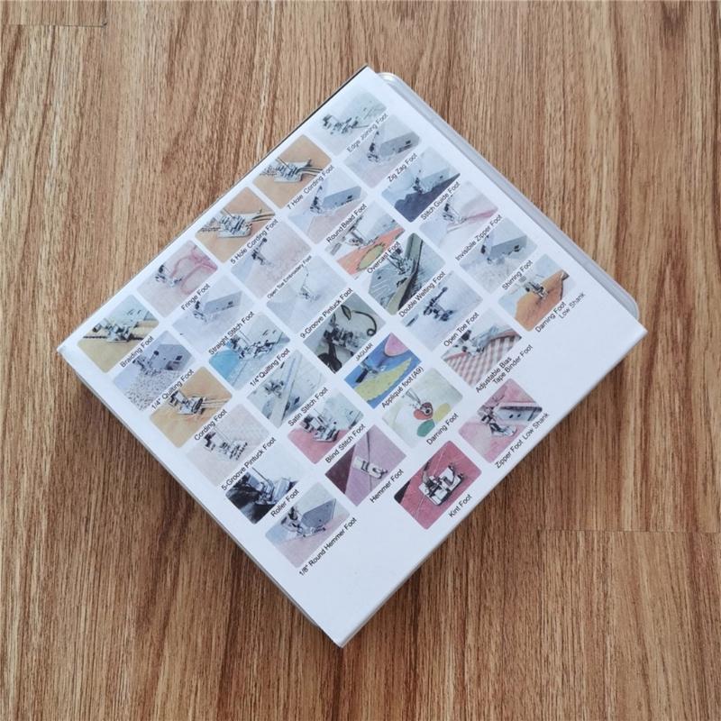 32pcs Comprehensive Sewing Presser Foot Set for Home Machines Sewing Tool Collection Embroidery and Quilting Accessories